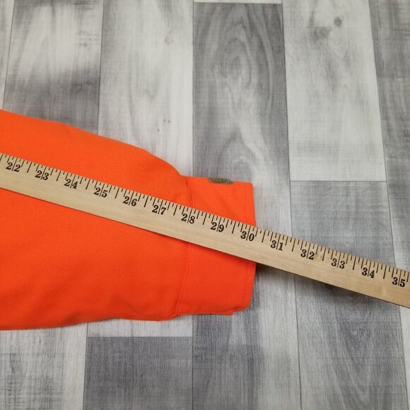 ✅Mount'n Prairie Hooded Hunting 3/1 Jacket W/Zip Out Liner Orange Mens M *STAIN - Picture 6 of 14